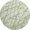 Piper Looms Mayfield Abstract AMF972 Green Machine Washable Area Rug Round Main Image