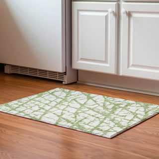 Piper Looms Mayfield Abstract AMF972 Green Machine Washable Area Rug Scatter Lifestyle Image Feature
