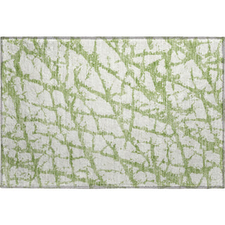 Piper Looms Mayfield Abstract AMF972 Green Machine Washable Area Rug Scatter Main Image