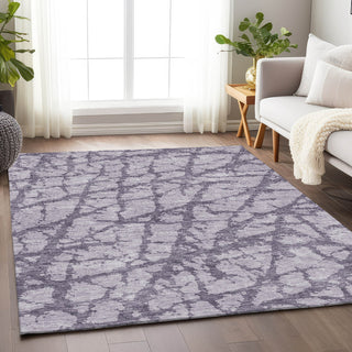 Piper Looms Mayfield Abstract AMF972 Lavender Machine Washable Area Rug Lifestyle Image Feature