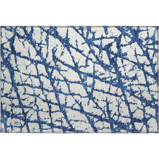 Piper Looms Mayfield Abstract AMF972 Navy Machine Washable Area Rug Scatter Main Image