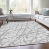 Piper Looms Mayfield Abstract AMF972 Silver Machine Washable Area Rug Lifestyle Image Feature