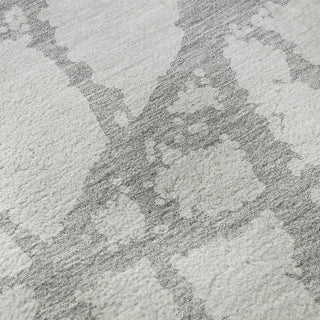 Piper Looms Mayfield Abstract AMF972 Silver Machine Washable Area Rug Swatch Image