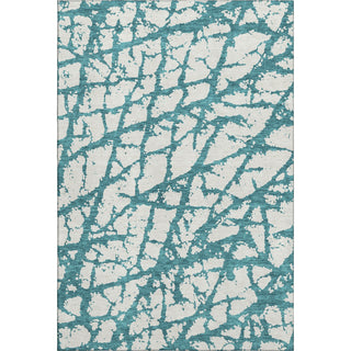 Piper Looms Mayfield Abstract AMF972 Teal Machine Washable Area Rug main image