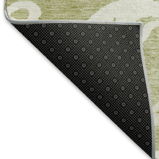 Piper Looms Mayfield Damask AMF973 Aloe Machine Washable Area Rug Backing Image