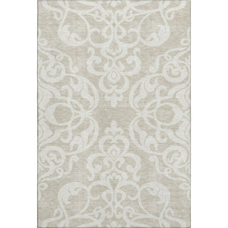 Piper Looms Mayfield Damask AMF973 Beige Machine Washable Area Rug main image