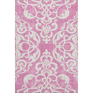 Piper Looms Mayfield Damask AMF973 Blush Machine Washable Area Rug main image