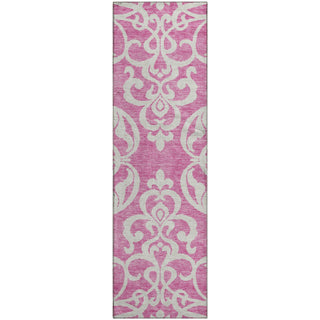 Piper Looms Mayfield Damask AMF973 Blush Machine Washable Area Rug Runner Main Image