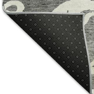 Piper Looms Mayfield Damask AMF973 Gray Machine Washable Area Rug Backing Image