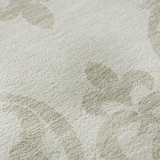 Piper Looms Mayfield Damask AMF973 Ivory Machine Washable Area Rug Swatch Image