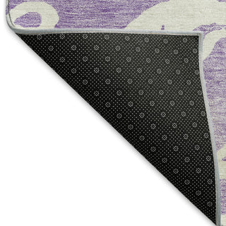 Piper Looms Mayfield Damask AMF973 Purple Machine Washable Area Rug Backing Image