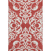 Piper Looms Mayfield Damask AMF973 Red Machine Washable Area Rug main image