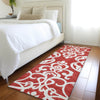 Piper Looms Mayfield Damask AMF973 Red Machine Washable Area Rug Runner Lifestyle Image Feature