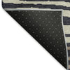 Piper Looms Mayfield Nature AMF974 Black Machine Washable Area Rug Backing Image