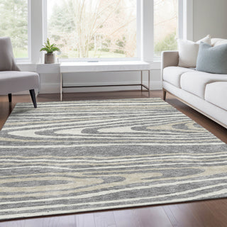 Piper Looms Mayfield Nature AMF974 Gray Machine Washable Area Rug Lifestyle Image Feature