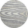 Piper Looms Mayfield Nature AMF974 Gray Machine Washable Area Rug Round Main Image