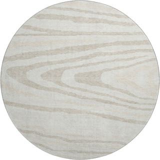 Piper Looms Mayfield Nature AMF974 Ivory Machine Washable Area Rug Round Main Image