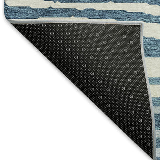 Piper Looms Mayfield Nature AMF974 Navy Machine Washable Area Rug Backing Image