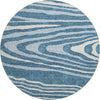 Piper Looms Mayfield Nature AMF974 Navy Machine Washable Area Rug Round Main Image