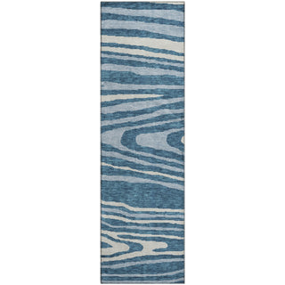 Piper Looms Mayfield Nature AMF974 Navy Machine Washable Area Rug Runner Main Image