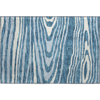 Piper Looms Mayfield Nature AMF974 Navy Machine Washable Area Rug Scatter Main Image