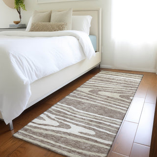 Piper Looms Mayfield Nature AMF974 Taupe Machine Washable Area Rug Runner Lifestyle Image Feature