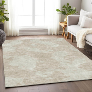 Piper Looms Mayfield Abstract AMF975 Beige Machine Washable Area Rug Lifestyle Image Feature