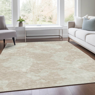 Piper Looms Mayfield Abstract AMF975 Beige Machine Washable Area Rug Lifestyle Image Feature