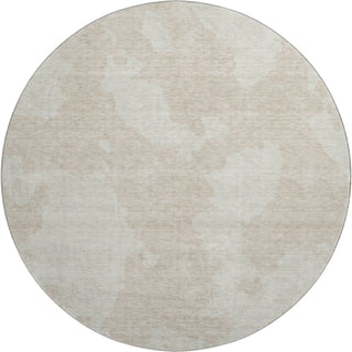Piper Looms Mayfield Abstract AMF975 Beige Machine Washable Area Rug Round Main Image