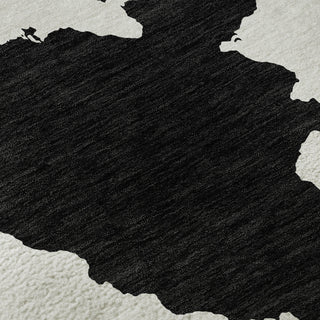 Piper Looms Mayfield Abstract AMF975 Black Machine Washable Area Rug Swatch Image