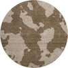 Piper Looms Mayfield Abstract AMF975 Brown Machine Washable Area Rug Round Main Image