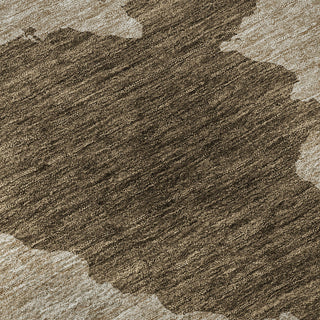 Piper Looms Mayfield Abstract AMF975 Brown Machine Washable Area Rug Swatch Image