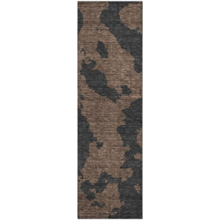 Piper Looms Mayfield Abstract AMF975 Chocolate Machine Washable Area Rug Runner Main Image