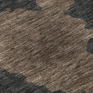 Piper Looms Mayfield Abstract AMF975 Chocolate Machine Washable Area Rug Swatch Image