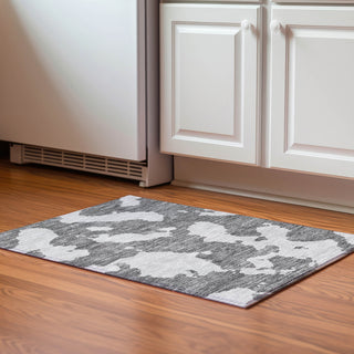 Piper Looms Mayfield Abstract AMF975 Gray Machine Washable Area Rug Scatter Lifestyle Image Feature