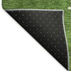 Piper Looms Mayfield Abstract AMF975 Green Machine Washable Area Rug Backing Image