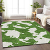 Piper Looms Mayfield Abstract AMF975 Green Machine Washable Area Rug Lifestyle Image Feature