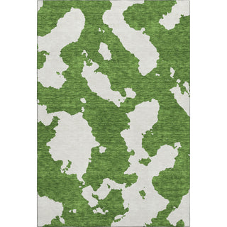 Piper Looms Mayfield Abstract AMF975 Green Machine Washable Area Rug main image