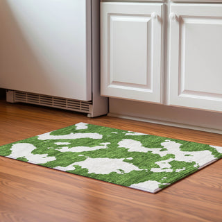 Piper Looms Mayfield Abstract AMF975 Green Machine Washable Area Rug Scatter Lifestyle Image Feature