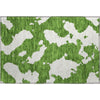 Piper Looms Mayfield Abstract AMF975 Green Machine Washable Area Rug Scatter Main Image