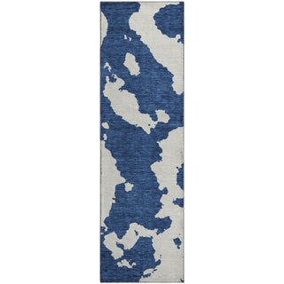 Piper Looms Mayfield Abstract AMF975 Navy Machine Washable Area Rug Runner Main Image