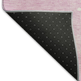 Piper Looms Mayfield Abstract AMF975 Pink Machine Washable Area Rug Backing Image