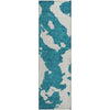 Piper Looms Mayfield Abstract AMF975 Teal Machine Washable Area Rug Runner Main Image