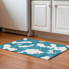 Piper Looms Mayfield Abstract AMF975 Teal Machine Washable Area Rug Scatter Lifestyle Image Feature