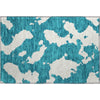 Piper Looms Mayfield Abstract AMF975 Teal Machine Washable Area Rug Scatter Main Image