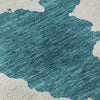 Piper Looms Mayfield Abstract AMF975 Teal Machine Washable Area Rug Swatch Image