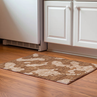 Piper Looms Mayfield Abstract AMF975 Terracotta Machine Washable Area Rug Scatter Lifestyle Image Feature