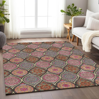 Piper Looms Mayfield Modern AMF976 Black Machine Washable Area Rug Lifestyle Image Feature