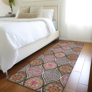 Piper Looms Mayfield Modern AMF976 Black Machine Washable Area Rug Runner Lifestyle Image Feature