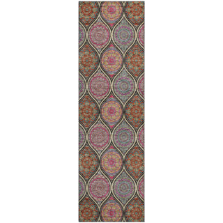 Piper Looms Mayfield Modern AMF976 Black Machine Washable Area Rug Runner Main Image